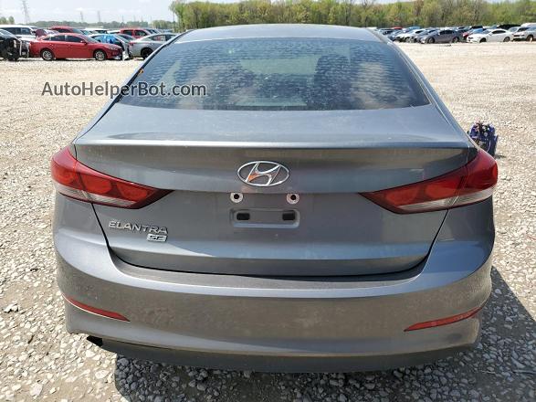 2018 Hyundai Elantra Se Gray vin: KMHD74LF0JU449866
