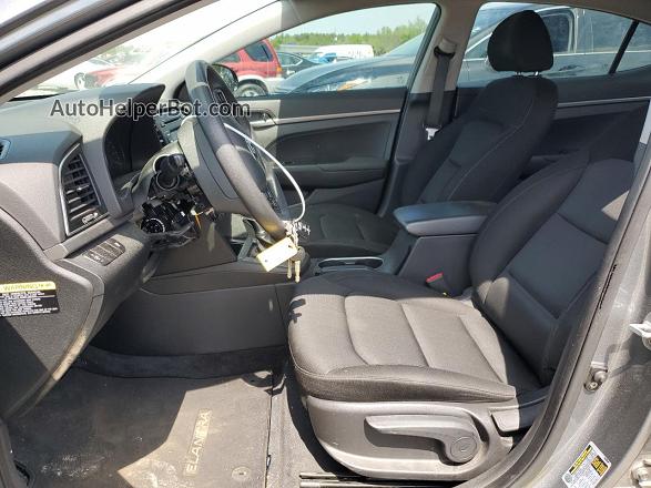 2018 Hyundai Elantra Se Gray vin: KMHD74LF0JU449866
