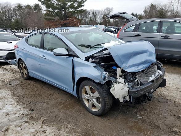 2013 Hyundai Elantra Gls Blue vin: KMHDH4AE1DU501467