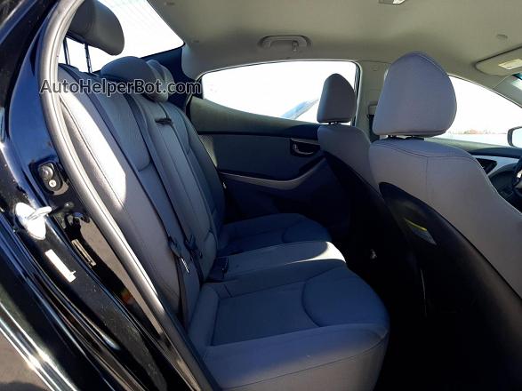 2013 Hyundai Elantra Gls Black vin: KMHDH4AE2DU534963