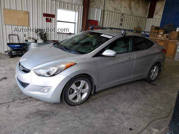 2013 Hyundai Elantra Gls Silver vin: KMHDH4AE4DU649046