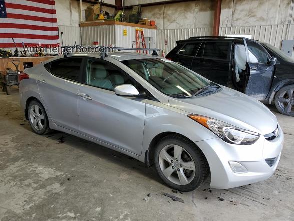 2013 Hyundai Elantra Gls Silver vin: KMHDH4AE4DU649046