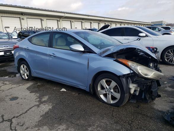 2013 Hyundai Elantra Gls Blue vin: KMHDH4AEXDU495362