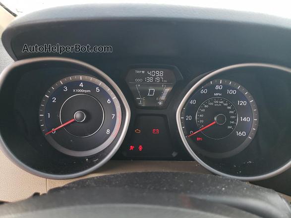 2013 Hyundai Elantra Gls Blue vin: KMHDH4AEXDU495362