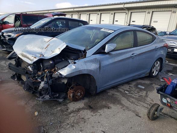 2013 Hyundai Elantra Gls Blue vin: KMHDH4AEXDU495362
