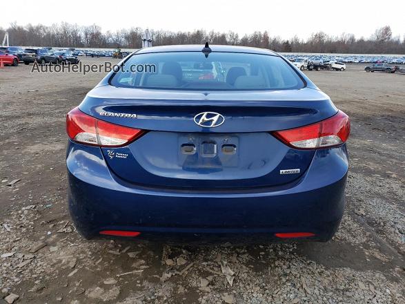 2013 Hyundai Elantra Gls Blue vin: KMHDH4AEXDU782541