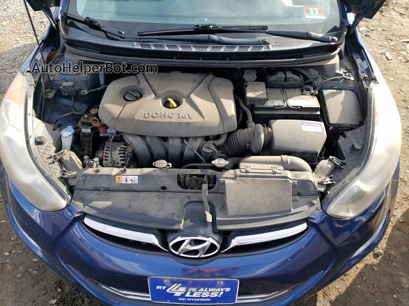 2013 Hyundai Elantra Gls Blue vin: KMHDH4AEXDU782541