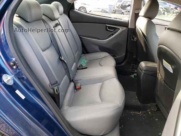 2013 Hyundai Elantra Gls Blue vin: KMHDH4AEXDU782541
