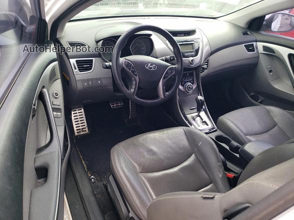 2013 Hyundai Elantra Coupe Gs White vin: KMHDH6AE1DU005015