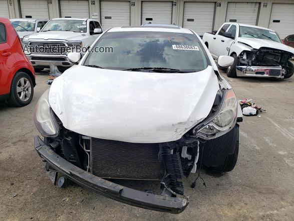 2013 Hyundai Elantra Coupe Gs White vin: KMHDH6AE1DU005015