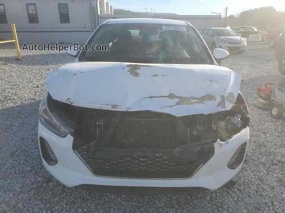 2018 Hyundai Elantra Gt  White vin: KMHH35LE5JU054785