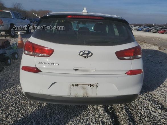 2018 Hyundai Elantra Gt  White vin: KMHH35LE5JU054785