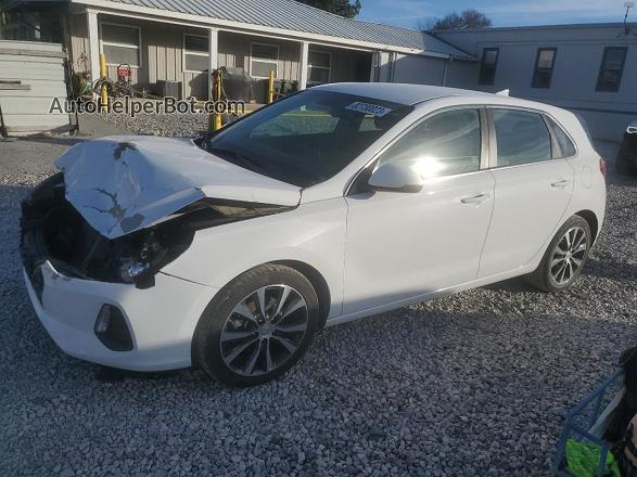 2018 Hyundai Elantra Gt  White vin: KMHH35LE5JU054785