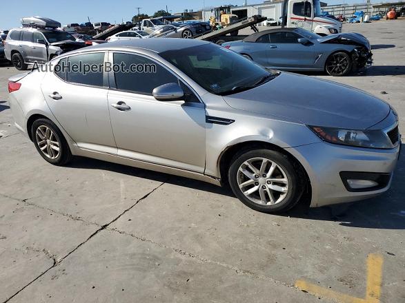 2013 Kia Optima Lx Silver vin: KNAGM4A74D5395148