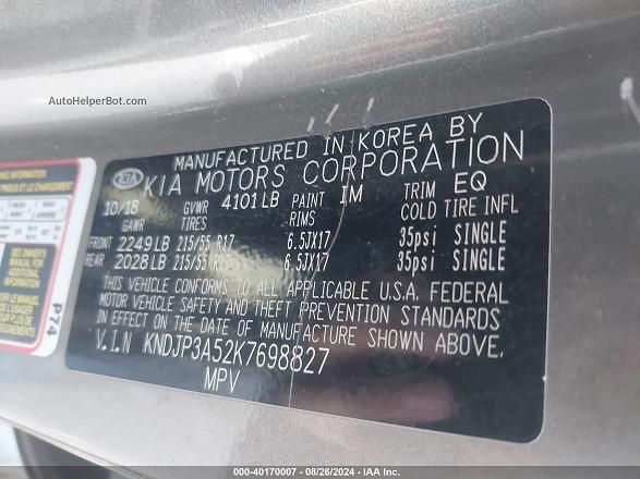 2019 Kia Soul + Gray vin: KNDJP3A52K7698827