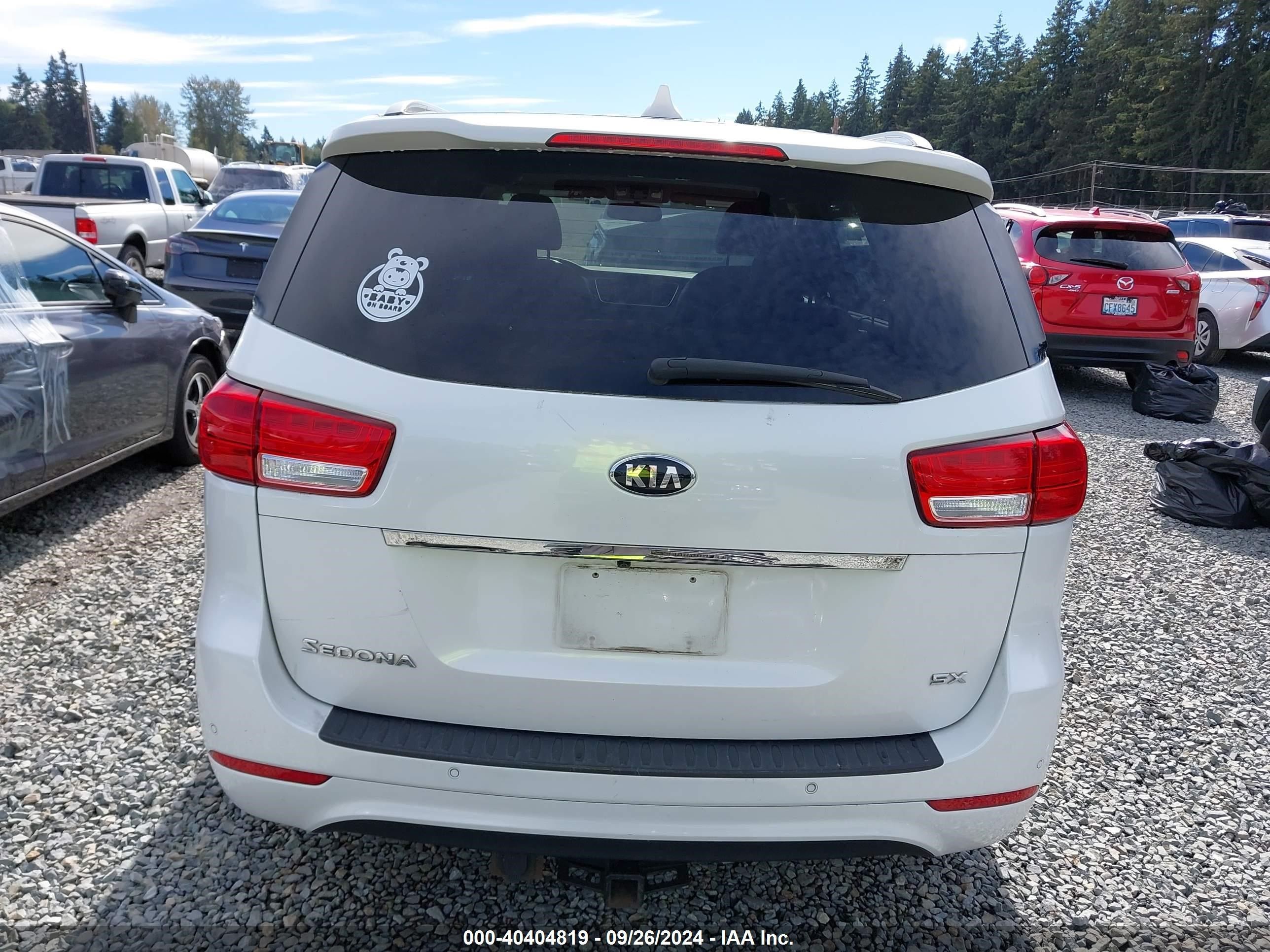Price & History 2016 Kia Sedona Sx 3.3l V-6 Di, Dohc, Vvt
