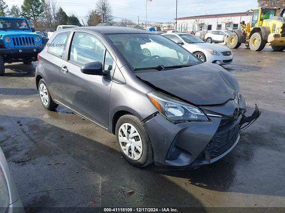 2018 Toyota Yaris L Gray vin: VNKJTUD34JA086715