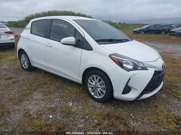 2018 Toyota Yaris Le White vin: VNKKTUD30JA095030