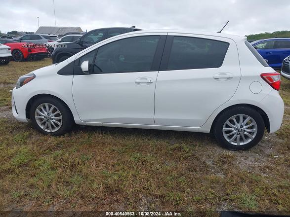 2018 Toyota Yaris Le White vin: VNKKTUD30JA095030