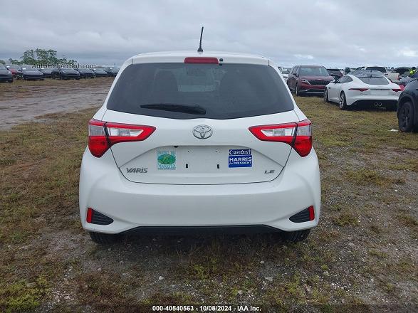 2018 Toyota Yaris Le White vin: VNKKTUD30JA095030