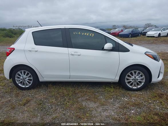 2018 Toyota Yaris Le White vin: VNKKTUD30JA095030