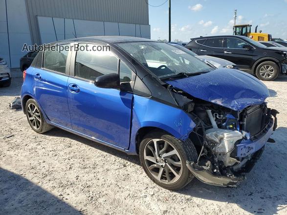2018 Toyota Yaris L Blue vin: VNKKTUD33JA098990