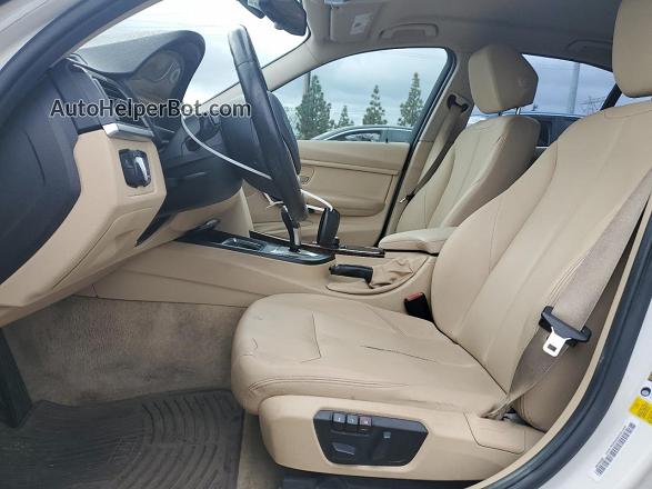 2014 Bmw 328 I White vin: WBA3A5C50EF604969