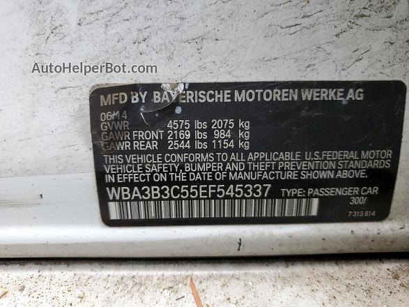 2014 Bmw 328 Xi White vin: WBA3B3C55EF545337