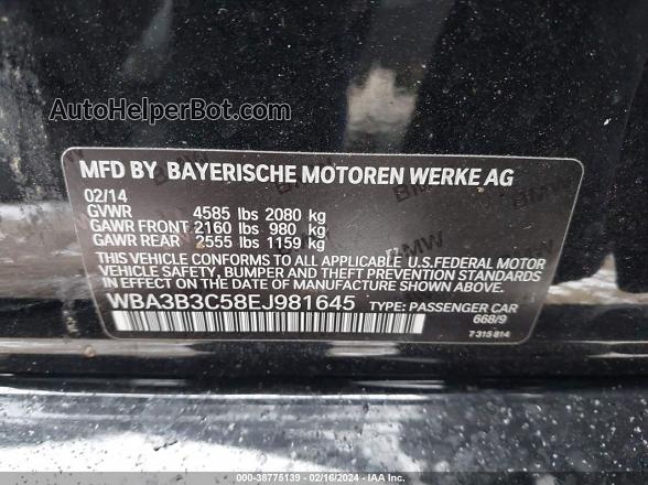 2014 Bmw 328i Xdrive Black vin: WBA3B3C58EJ981645