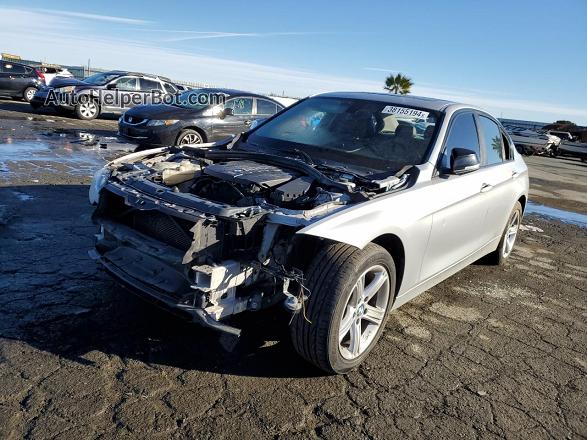 2014 Bmw 328 D Xdrive Silver vin: WBA3D5C56EKX98440