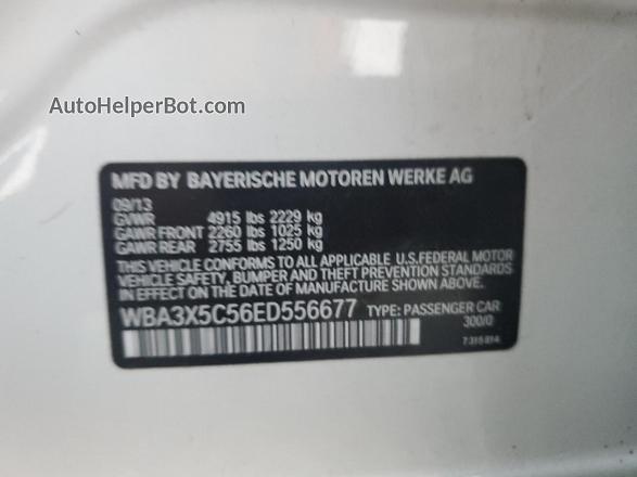 2014 Bmw 328 Xigt White vin: WBA3X5C56ED556677