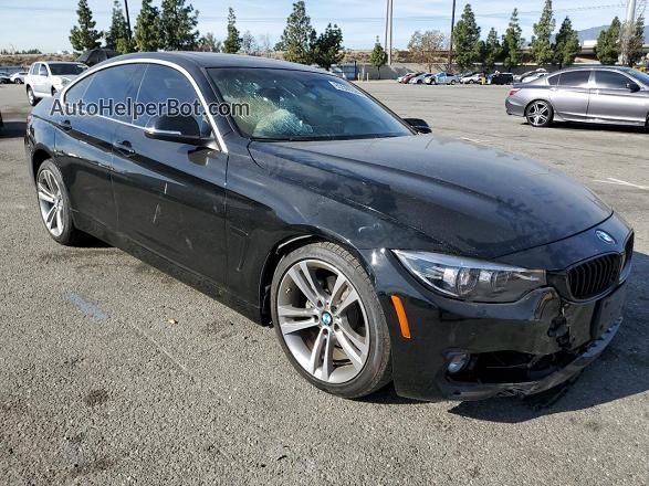 2018 Bmw 430i Gran Coupe Black vin: WBA4J1C59JBG81017