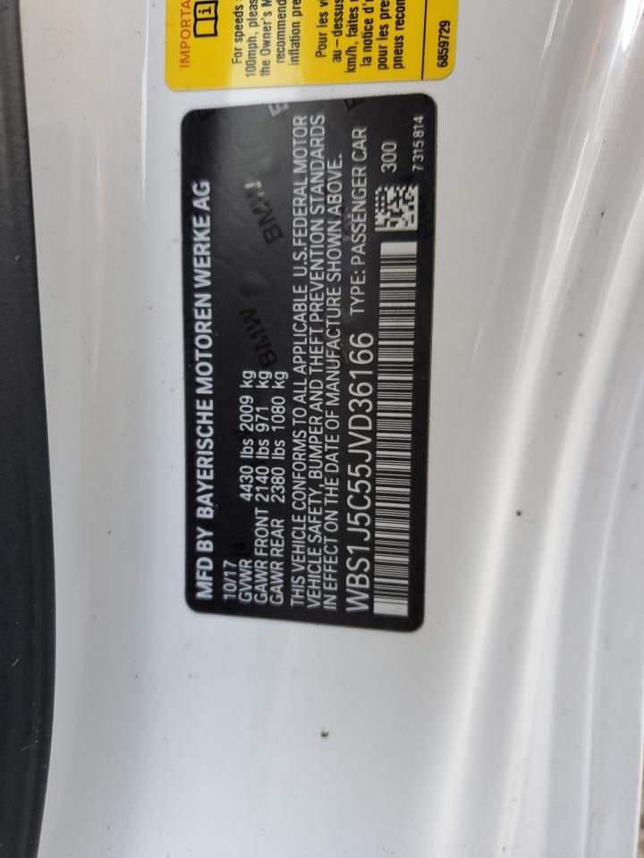 Price & History 2018 Bmw M2 3.0l 6 vin: WBS1J5C55JVD36166