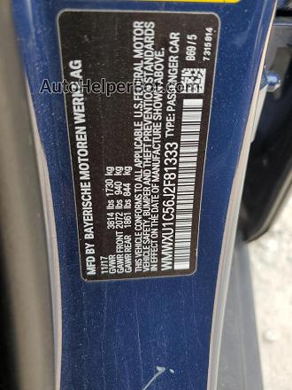 2018 Mini Cooper  Blue vin: WMWXU1C56J2F81333