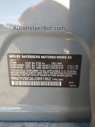 2018 Mini Cooper Jcw Countryman All4 Gray vin: WMZYV9C36J3B91862
